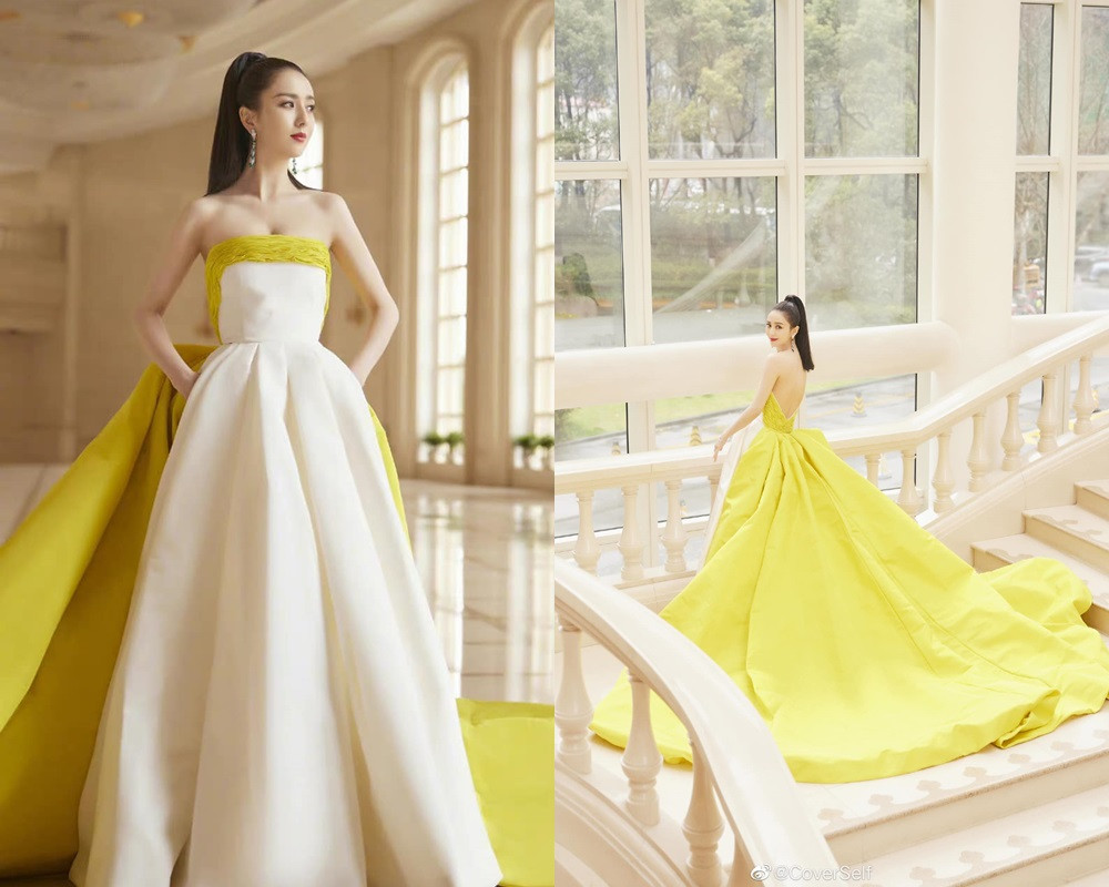 Màu vàng lên ngôi tại Đêm hội Weibo: Do vô tình đụng hàng hay là xu hướng mới? ảnh 5