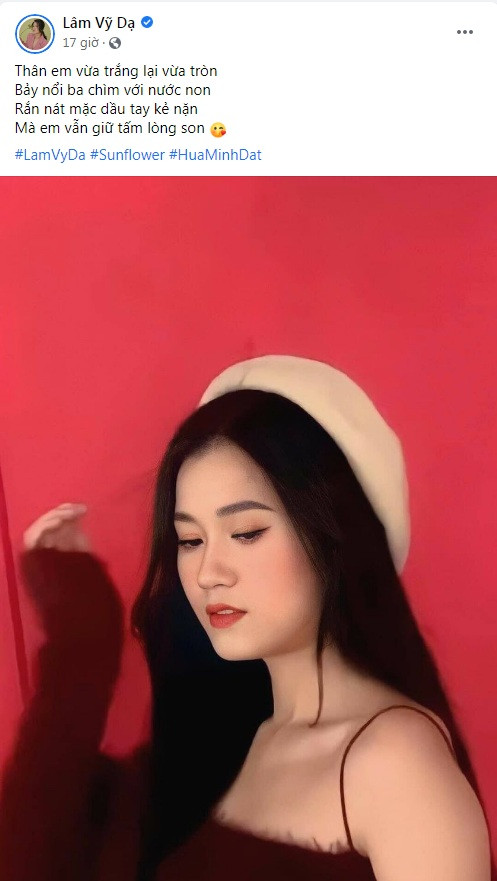 Lâm Vỹ Dạ bình tĩnh đăng thơ trên trang cá nhân Bị anti-fan đòi tẩy chay giải Mai Vàng, Lâm Vỹ Dạ vẫn bình tĩnh làm điều này trên Facebook ảnh 2