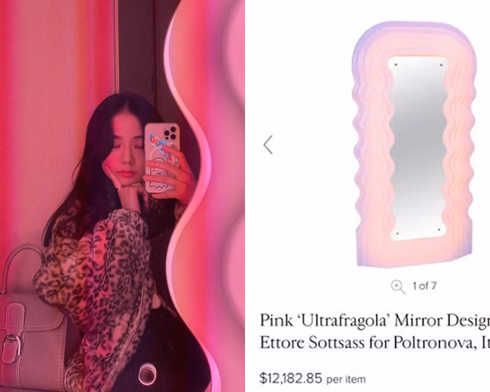 Chưa hết sốc vì giường của Jennie, dân tình lại muốn ngất khi bóc giá gương của Jisoo ảnh 5