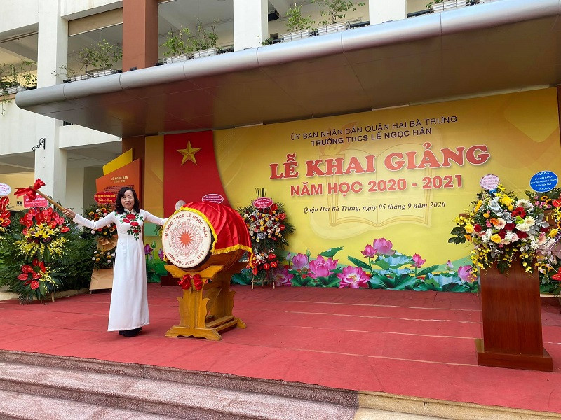 Lễ khai giảng tràn ngập niềm vui ở mái trường 99 năm tuổi - THCS Lê Ngọc Hân ảnh 6