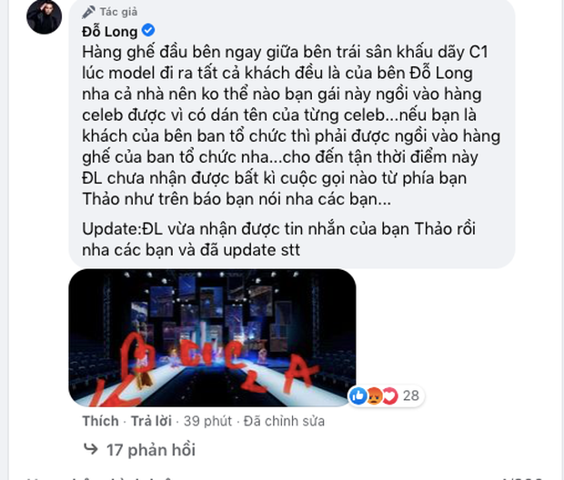 Từ bức xúc của NTK Đỗ Long về khách không mời, càng thấy rõ hậu quả của ngồi nhầm ghế ảnh 3