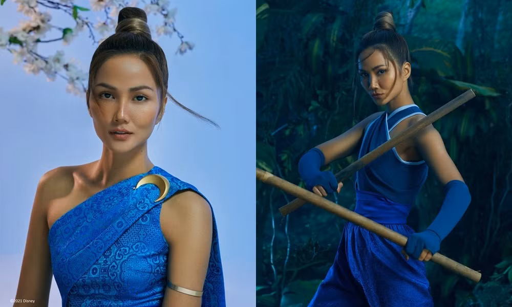 Cùng tạo hình công chúa Raya, Hoa hậu H'Hen Niê và Triệu Lệ Dĩnh ai thần thái hơn? ảnh 2