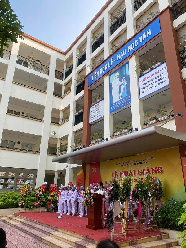 Lễ khai giảng tràn ngập niềm vui ở mái trường 99 năm tuổi - THCS Lê Ngọc Hân ảnh 5