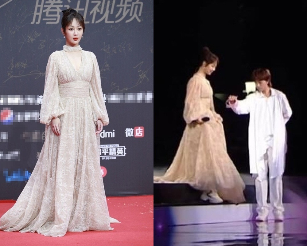 Cùng kết hợp giày thể thao với váy dạ hội, cớ sao Dương Tử không bị chê như Dương Mịch? ảnh 3