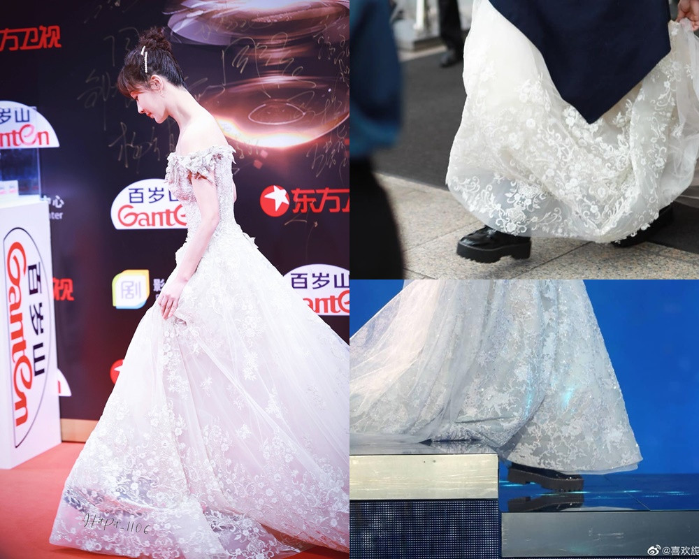 Cùng kết hợp giày thể thao với váy dạ hội, cớ sao Dương Tử không bị chê như Dương Mịch? ảnh 5