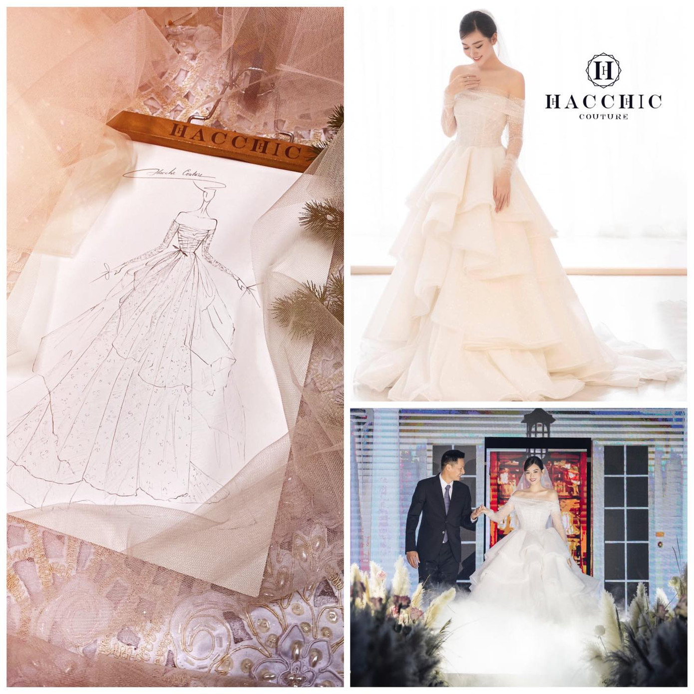 Ngắm 3 mẫu váy cưới của Á hậu Tường San: Lộng lẫy như công chúa, dịu dàng như tiểu thư ảnh 2