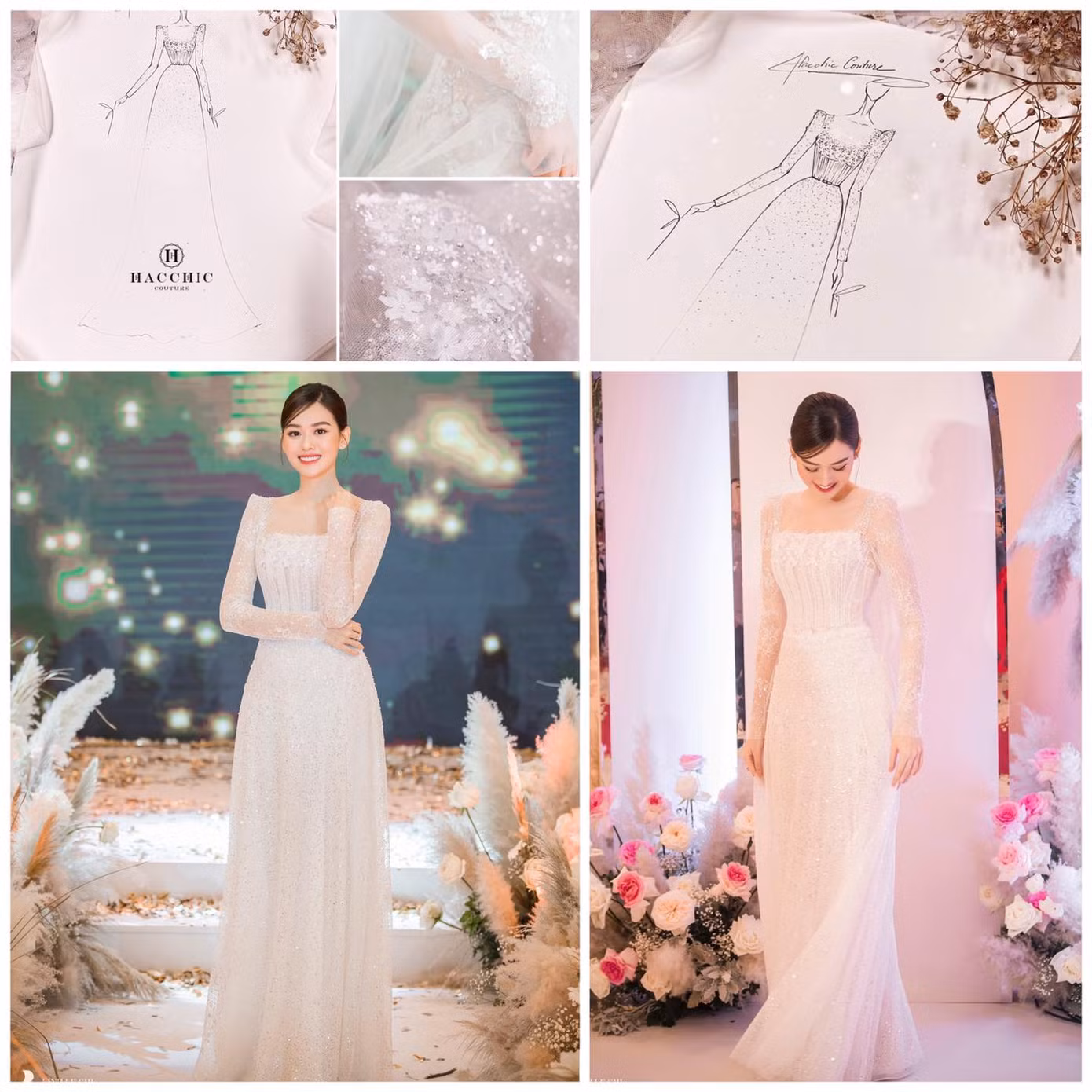 Ngắm 3 mẫu váy cưới của Á hậu Tường San: Lộng lẫy như công chúa, dịu dàng như tiểu thư ảnh 4