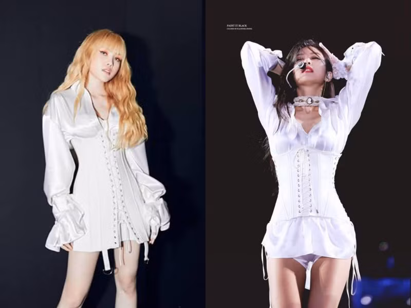 Đắng như Thiều Bảo Trâm: Vừa khoe dáng đã bị nghi mặc đồ nhái của váy Jennie diện ảnh 7