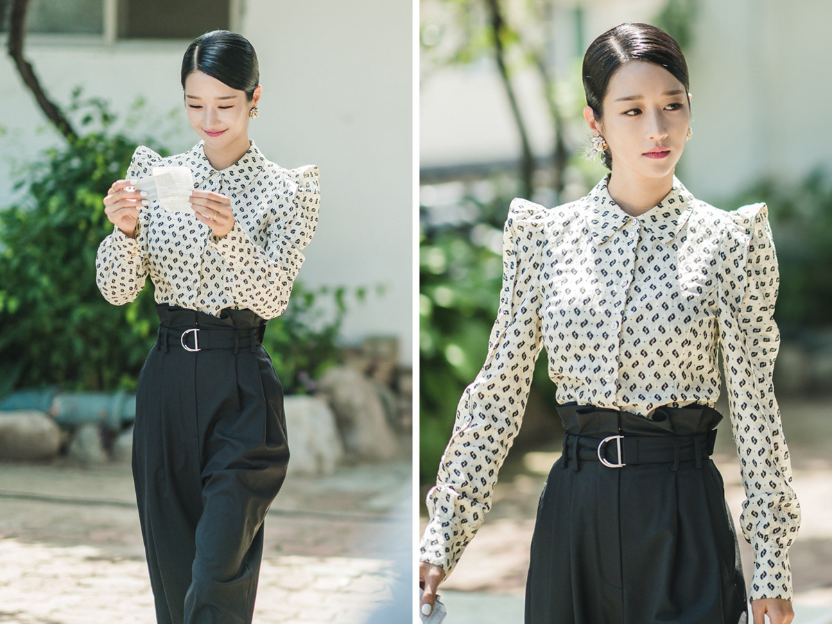 Mặc váy đầm được khen đẹp bao nhiêu nhưng khi diện quần thì Seo Ye Ji lại mất điểm ảnh 2