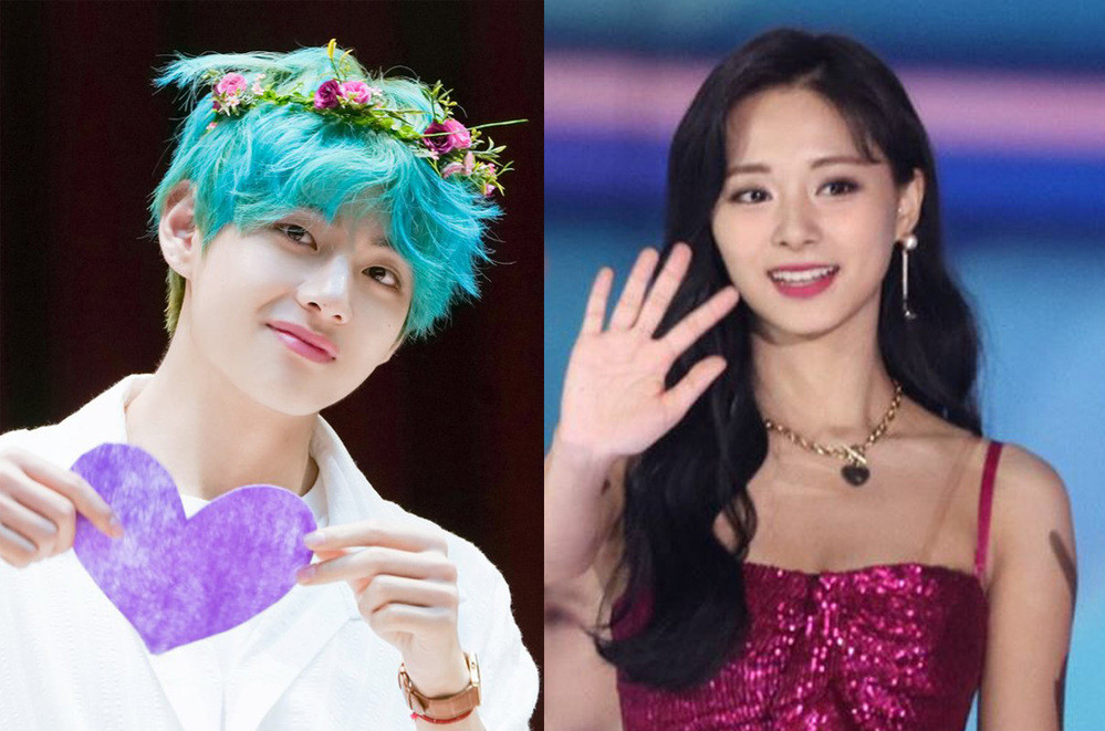 Chỉ một lần đứng cạnh nhau, Tzuyu (TWICE) và V (BTS) kịp tạo nên cặp đôi cực phẩm ảnh 4