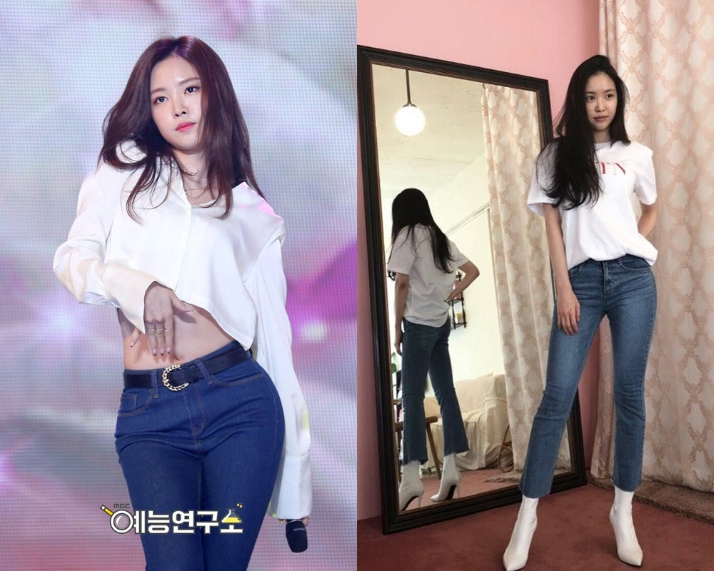 Không cần diện đồ cầu kỳ lộng lẫy, quần jeans áo trắng mới là “chân ái” của idol K-Pop ảnh 5