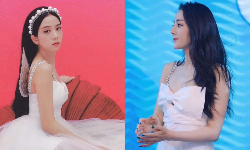 Vóc dáng không đẹp như Địch Lệ Nhiệt Ba nhưng nhờ đâu Jisoo vẫn ghi điểm khi đụng hàng? ảnh 6