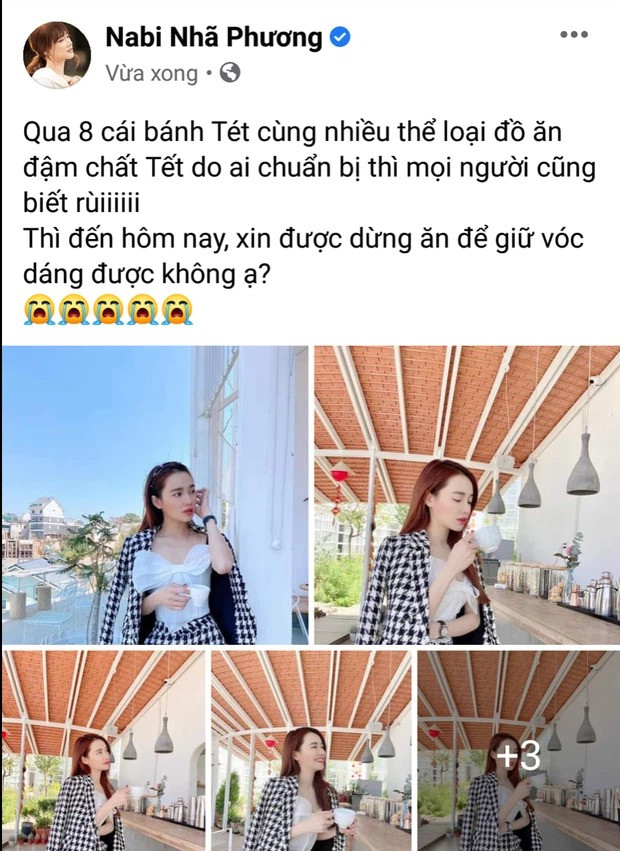 Vì sao Nhã Phương xóa bài đăng than thở chuyện tăng cân sau Tết do Trường Giang? ảnh 1