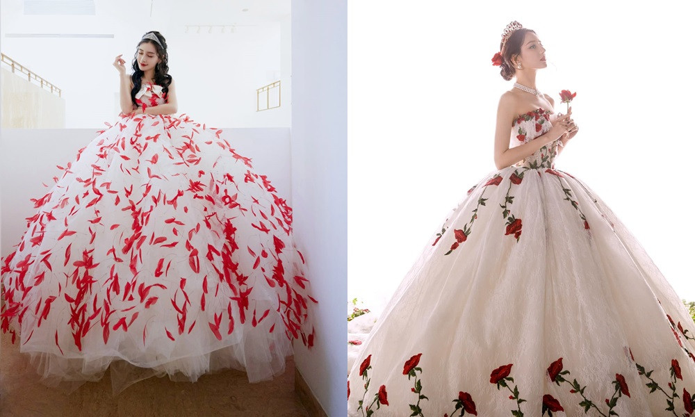 Chỉ vì một bộ váy mà Angela Baby bị mang tiếng bắt chước đàn em Địch Lệ Nhiệt Ba ảnh 7