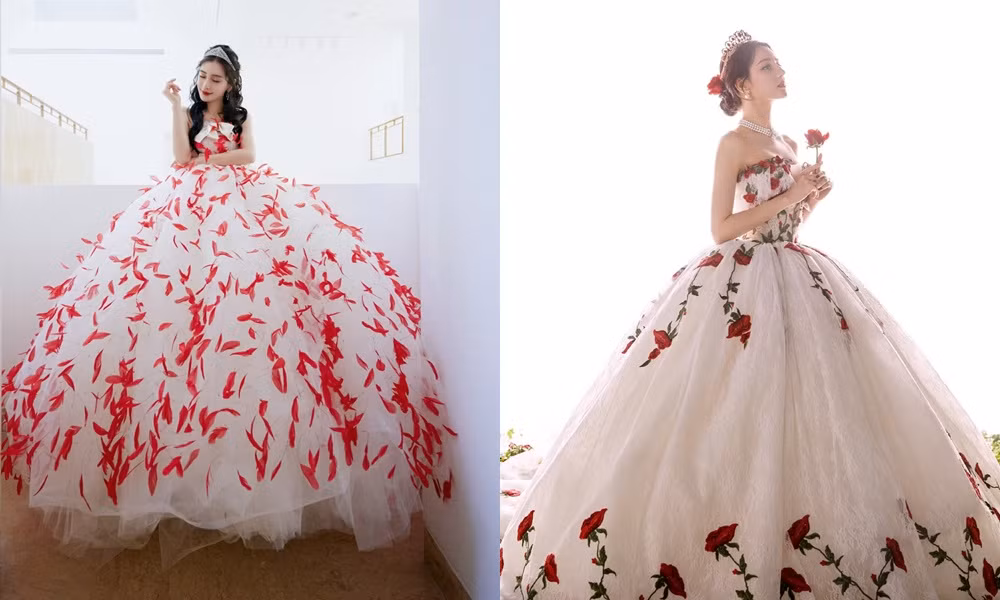 Chỉ vì một bộ váy mà Angela Baby bị mang tiếng bắt chước đàn em Địch Lệ Nhiệt Ba ảnh 7