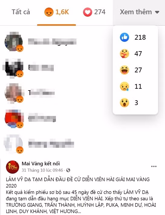 Bị anti-fan đòi tẩy chay giải Mai Vàng, Lâm Vỹ Dạ vẫn bình tĩnh làm điều này trên Facebook ảnh 1