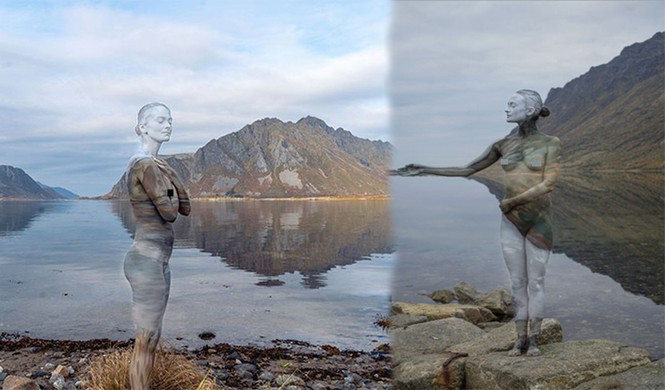 Người xem sửng sốt với hình ảnh mẫu nữ khỏa thân giữa mùa thu ảnh 12