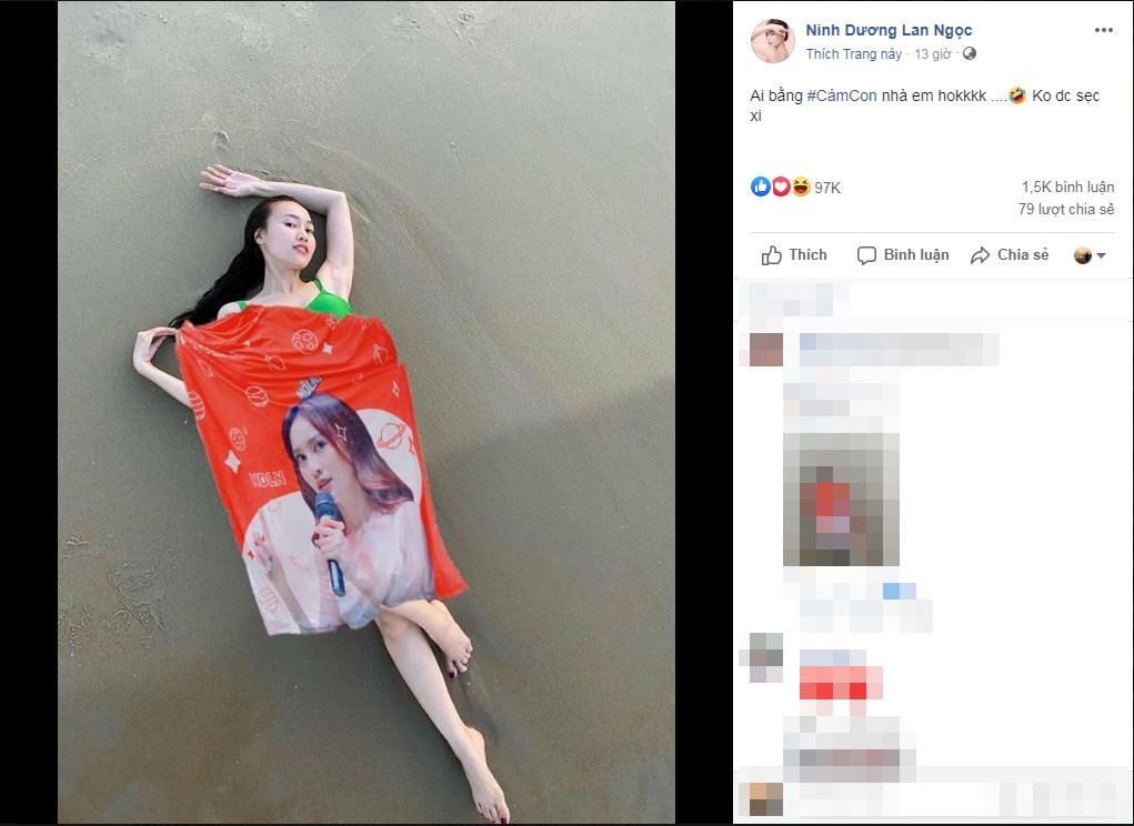 Ninh Dương Lan Ngọc tung ảnh bikini khoe vòng eo 54cm, fan tức tốc 'che lại' ảnh 5