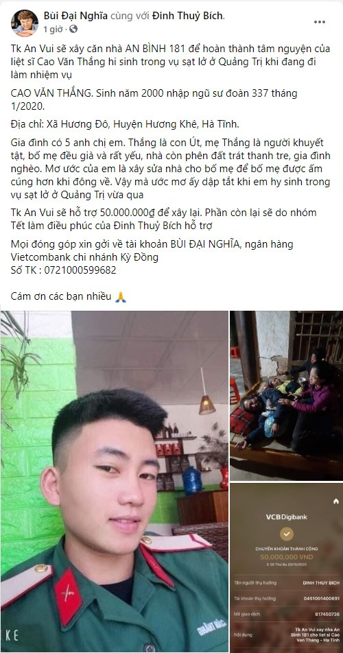 Nghệ sĩ Việt liên tục quyên góp, trực tiếp đi cứu trợ miền Trung ruột thịt ảnh 2