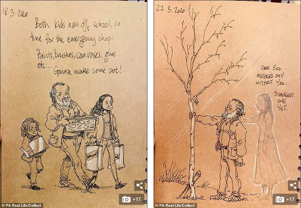 ‘Nhật ký vẽ nguệch ngoạc’ của họa sĩ già về vợ đã mất chạm đến trái tim người đọc ảnh 5