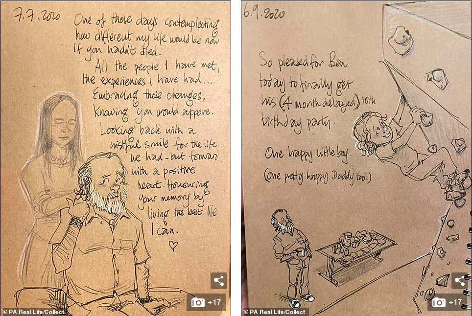 ‘Nhật ký vẽ nguệch ngoạc’ của họa sĩ già về vợ đã mất chạm đến trái tim người đọc ảnh 6