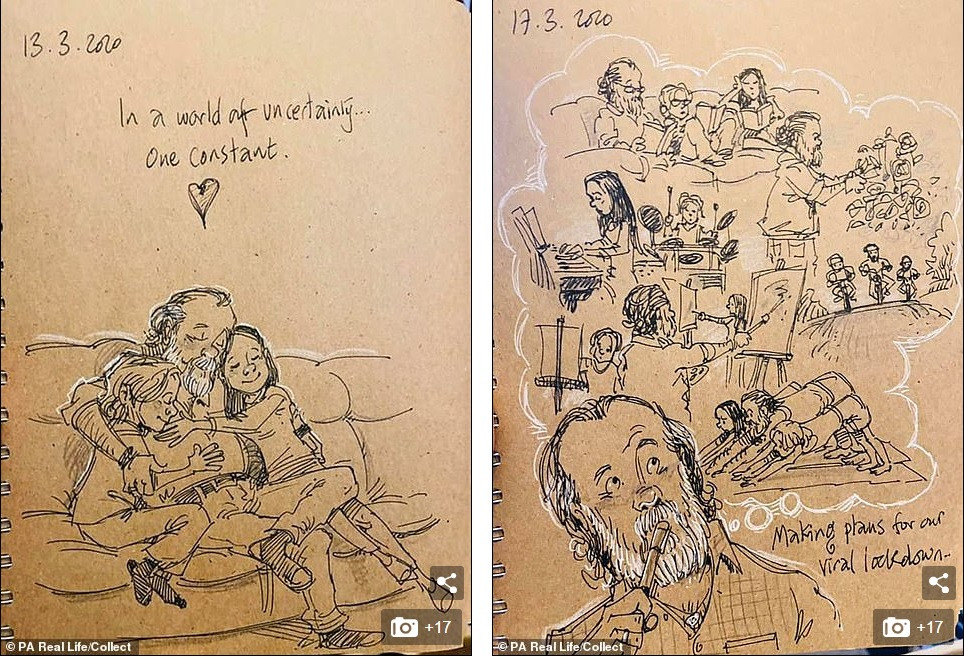 ‘Nhật ký vẽ nguệch ngoạc’ của họa sĩ già về vợ đã mất chạm đến trái tim người đọc ảnh 2