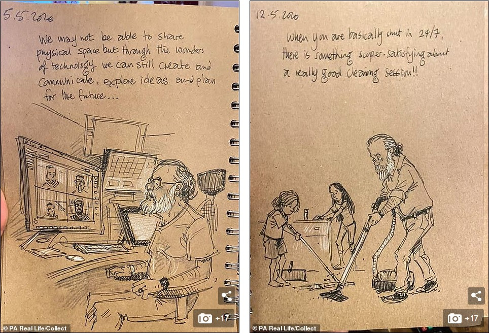 ‘Nhật ký vẽ nguệch ngoạc’ của họa sĩ già về vợ đã mất chạm đến trái tim người đọc ảnh 8