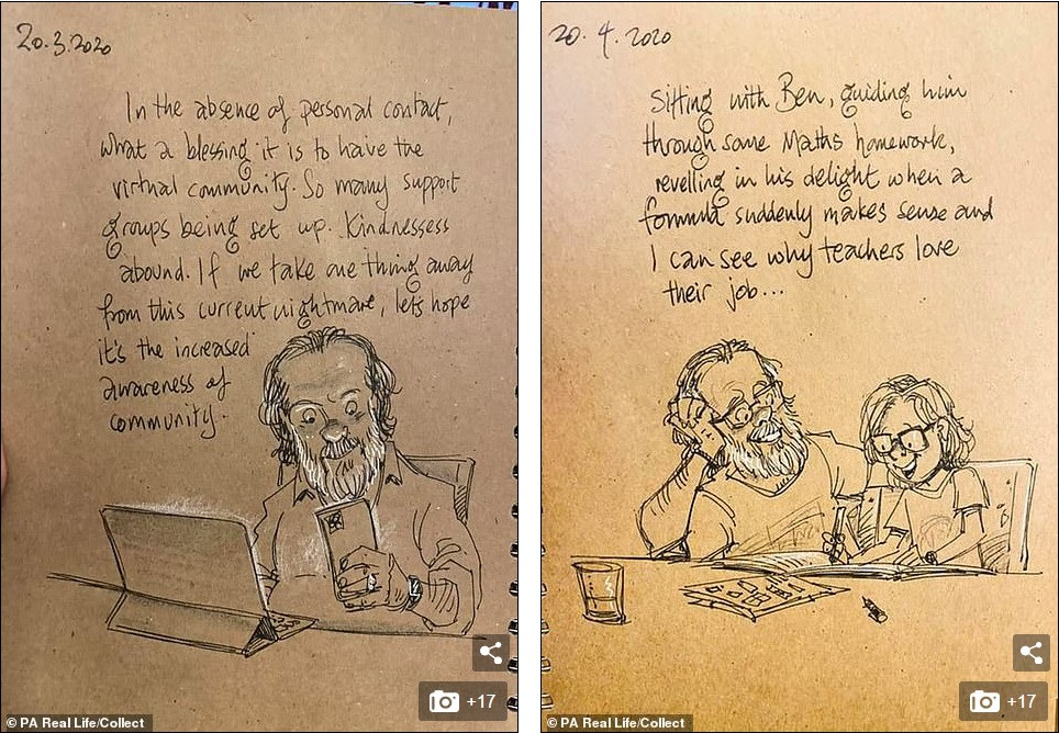 ‘Nhật ký vẽ nguệch ngoạc’ của họa sĩ già về vợ đã mất chạm đến trái tim người đọc ảnh 7