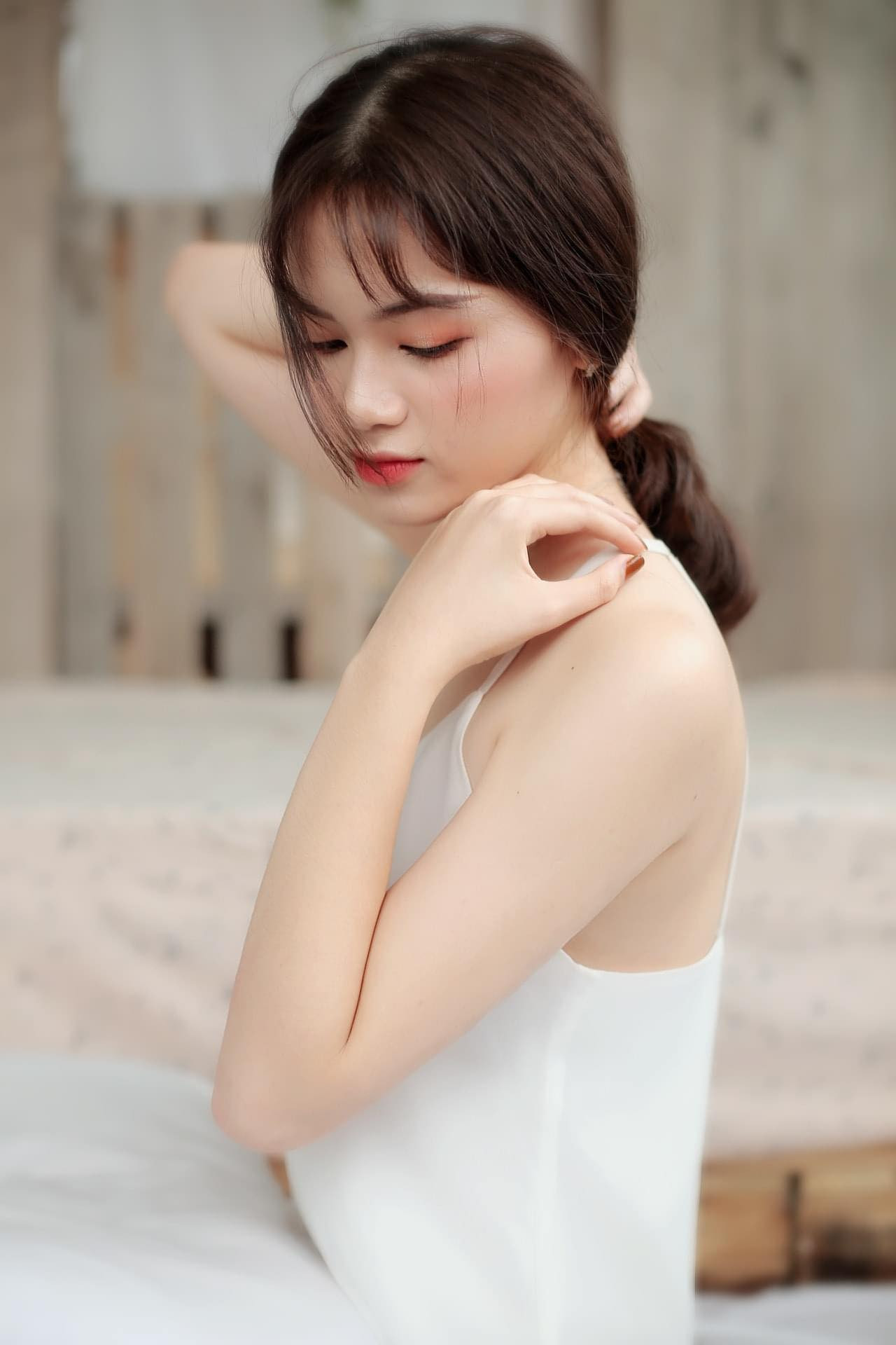 Nữ sinh Ngân hàng thường bị nhầm là ca sĩ Mỹ Tâm dự thi Hoa hậu Việt Nam 2020 ảnh 4