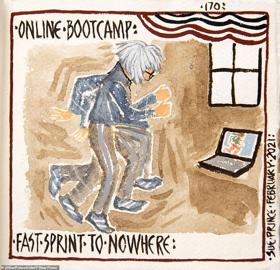 Bộ tranh kể về một năm 'ác mộng' tách biệt với xã hội do COVID-19 ảnh 16