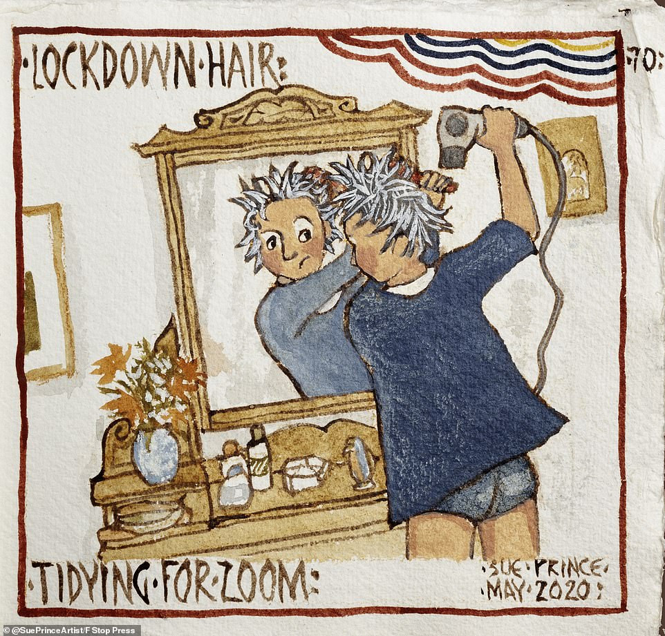 Bộ tranh kể về một năm 'ác mộng' tách biệt với xã hội do COVID-19 ảnh 11