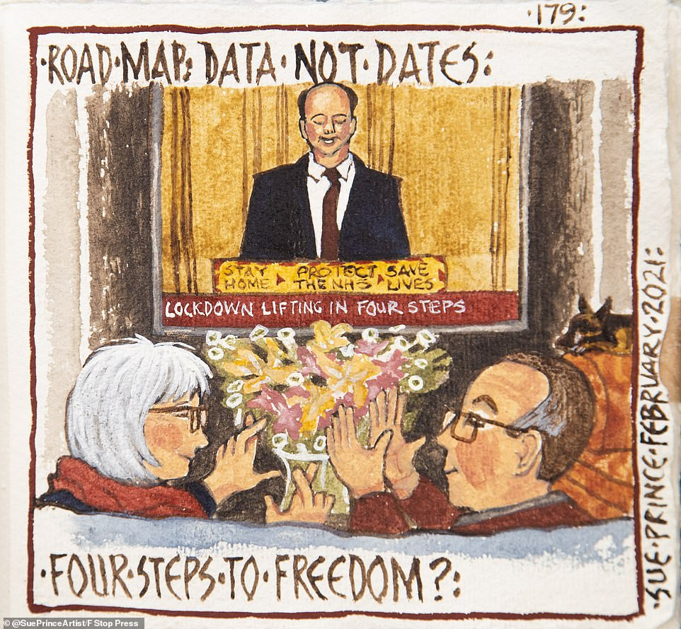 Bộ tranh kể về một năm 'ác mộng' tách biệt với xã hội do COVID-19 ảnh 17