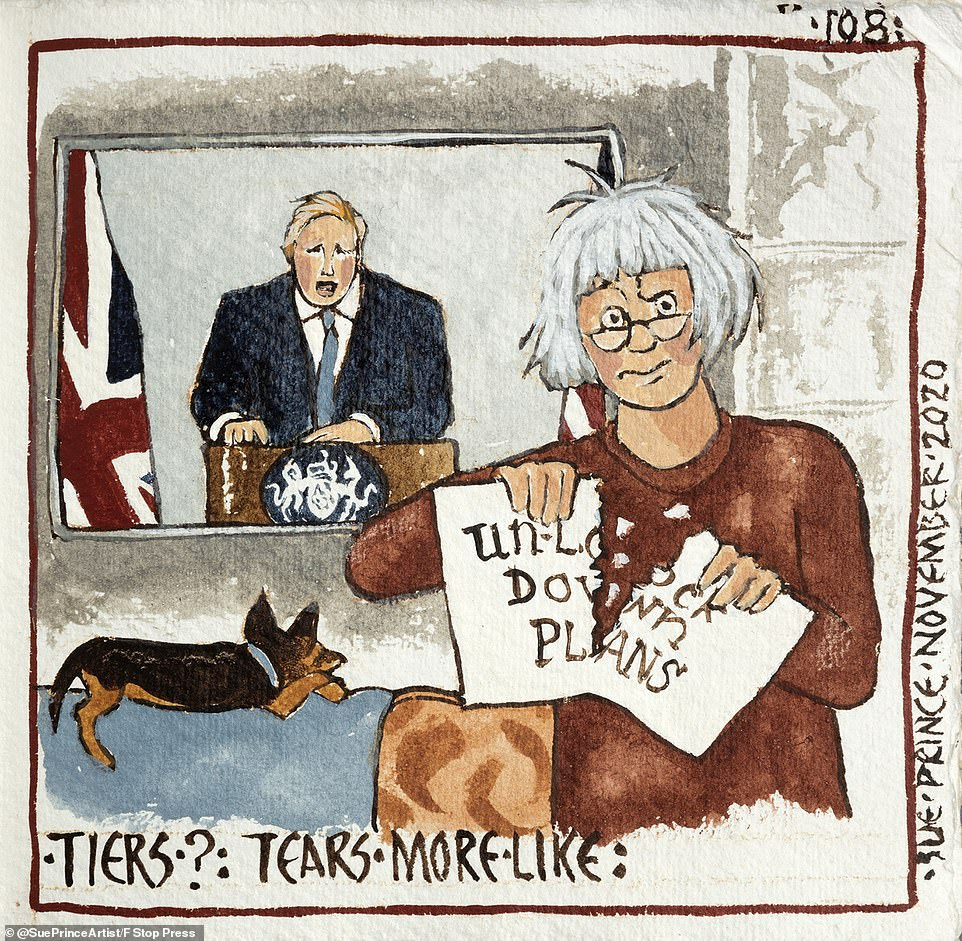 Bộ tranh kể về một năm 'ác mộng' tách biệt với xã hội do COVID-19 ảnh 12