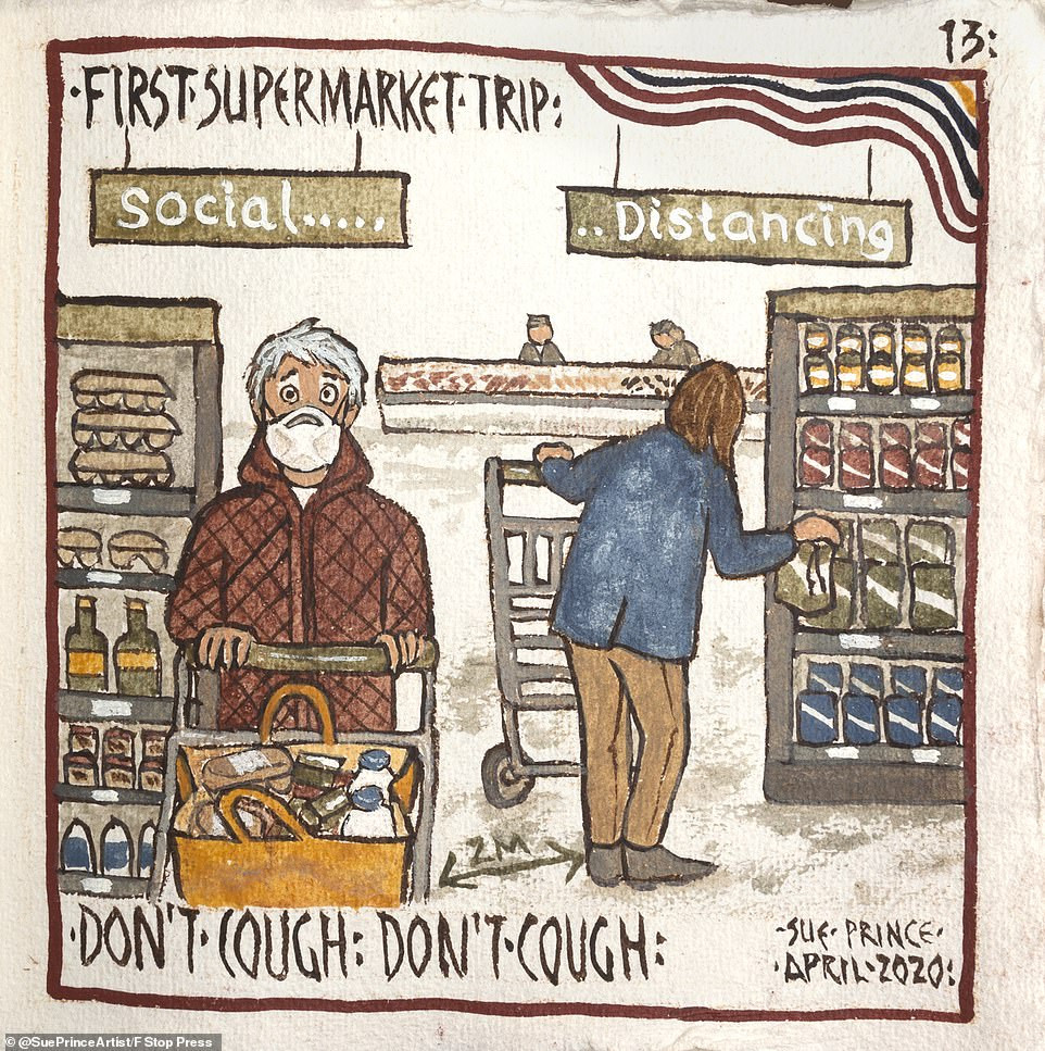 Bộ tranh kể về một năm 'ác mộng' tách biệt với xã hội do COVID-19 ảnh 6