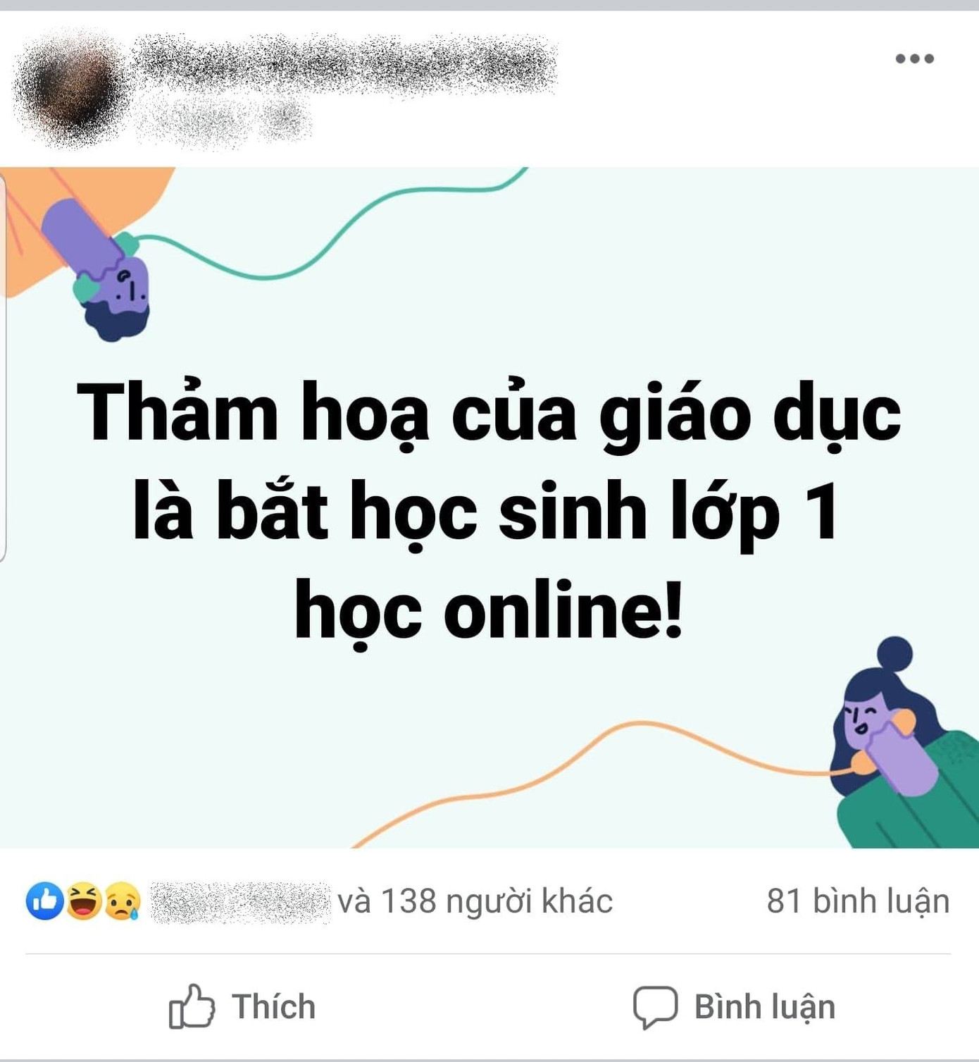 Tranh cãi việc các trường tư cho học sinh lớp 1 học online: “Chưa biết chữ học kiểu gì?“ ảnh 2