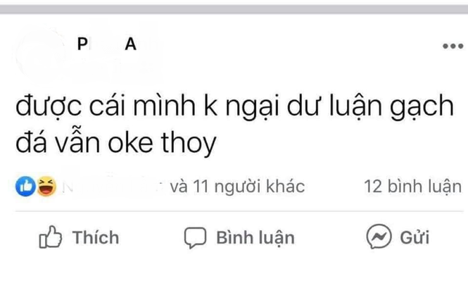 Bài đăng thách thức dư luận của 1 trong số những thành viên tham gia nhóm chat. Ảnh: Internet Vụ nhóm học sinh lập group “khủng bố” bạn vì ngoại hình: Những sát thủ phía sau bàn phím ảnh 3