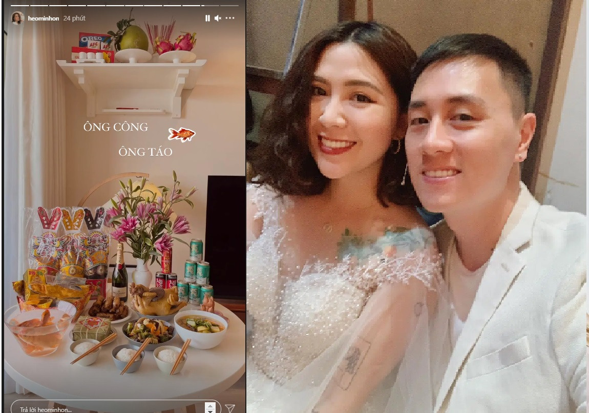 Mâm cỗ cúng Táo Quân của gia đình NSND Tự Long, Công Lý và loạt sao Việt ảnh 3