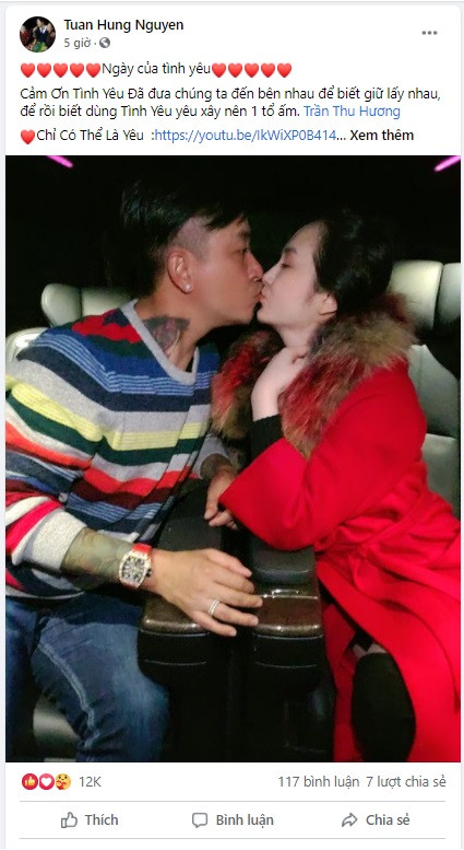 SAO VIỆT MÙNG 3 TẾT: Tuấn Hưng 'khóa môi' vợ, Phan Anh nói lời yêu tới bà xã ngày 14/2 ảnh 1