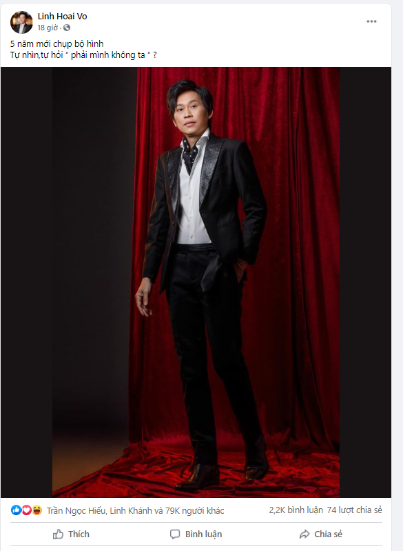 Khán giả 'lịm tim' trước ngoại hình soái ca khác lạ của danh hài Hoài Linh ảnh 1