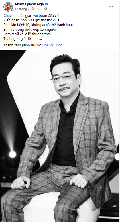 Quỳnh Nga nhớ lại kỷ niệm với 'bố' NSND Hoàng Dũng trước khi qua đời ảnh 1