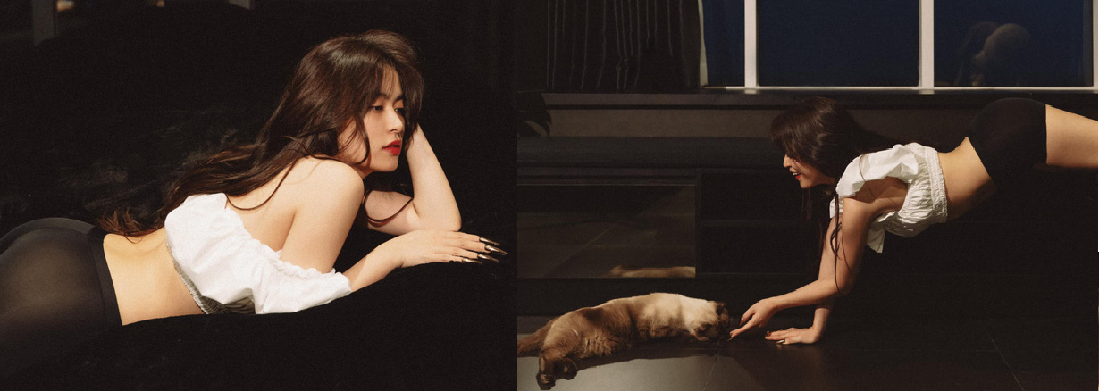 Hoàng Thùy Linh tung hình gợi cảm khoe vòng 3 'đốt mắt' fan ảnh 1