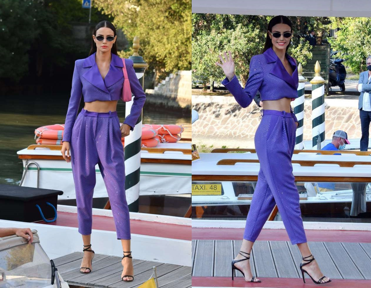 Mặc váy xẻ tà, Sofia Resing ‘hớ hênh’ nội y trên thảm đỏ Venice ảnh 6