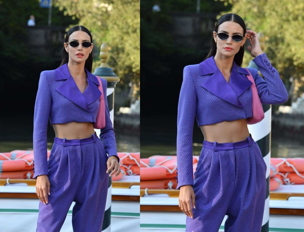 Mặc váy xẻ tà, Sofia Resing ‘hớ hênh’ nội y trên thảm đỏ Venice ảnh 7