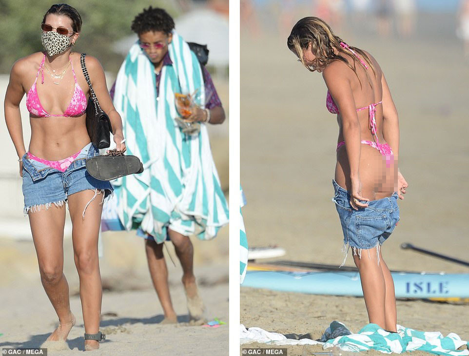 Sofia Richie diện bikini sexy, ôm ấp bạn trai cũ trên bãi biển hậu chia tay 'tình già' ảnh 2