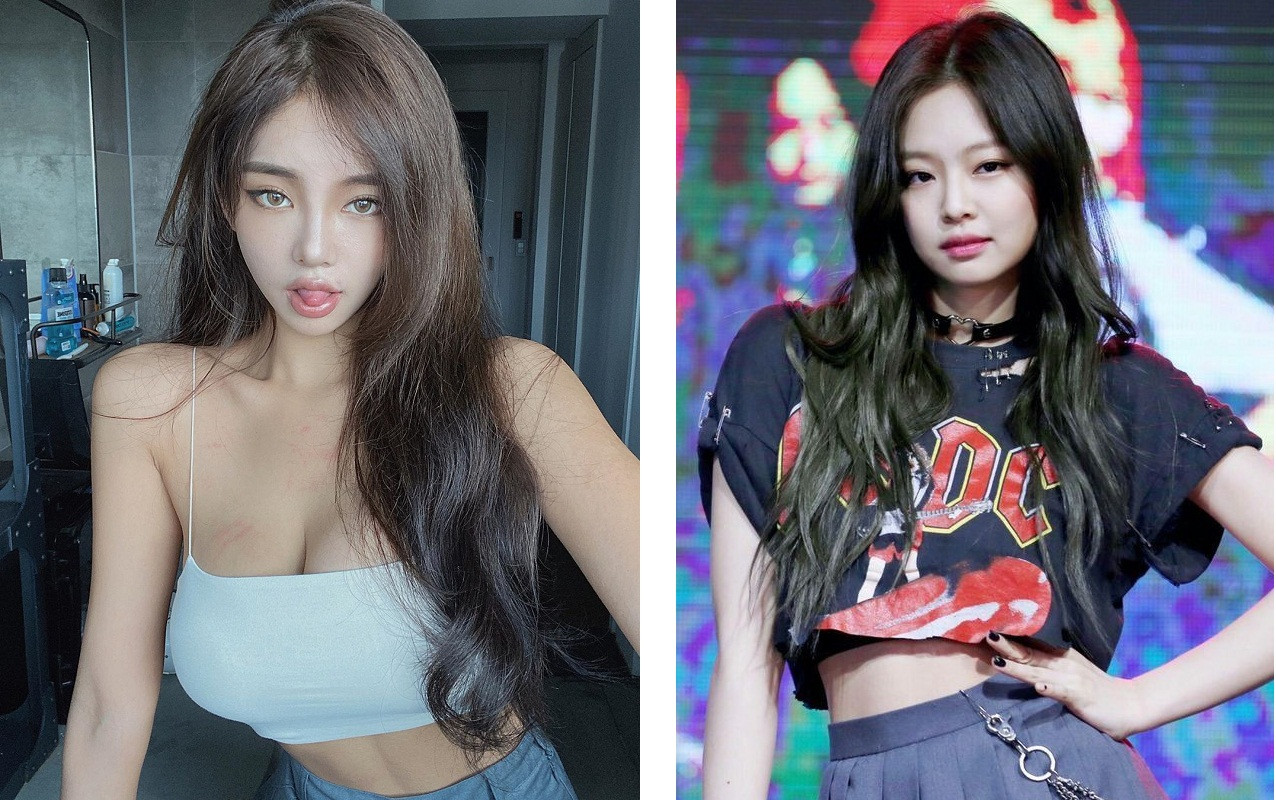 Mẫu nữ có mặt giống hệt Jennie, nhưng body 'bốc lửa' thì ca sĩ Black Pink phải ngước nhìn ảnh 1