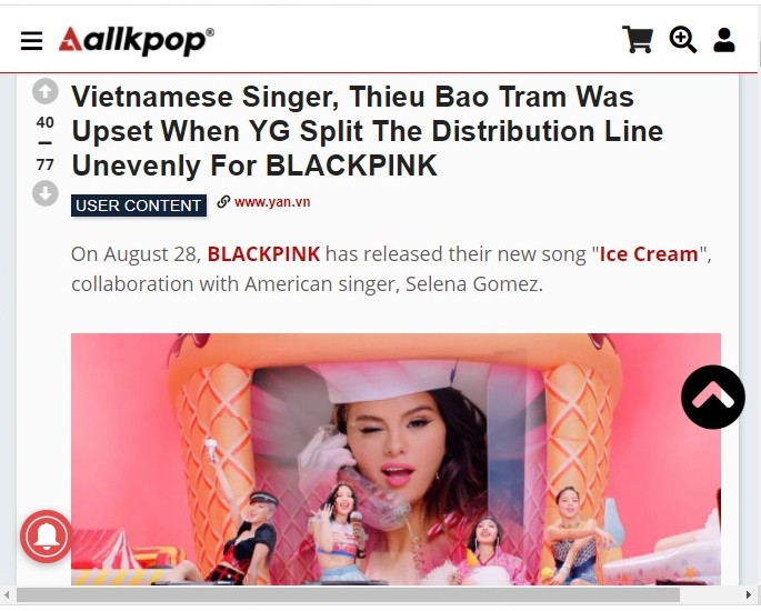 Là fan cứng của Black Pink, “bạn gái tin đồn” Sơn Tùng M-TP phàn nàn về MV “Ice Cream” ảnh 5