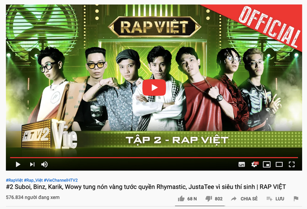 ‘Rap Việt’ lập siêu kỷ lục lượt xem, đồng dao 'Bắc Kim Thang' gây nổi da gà ảnh 1