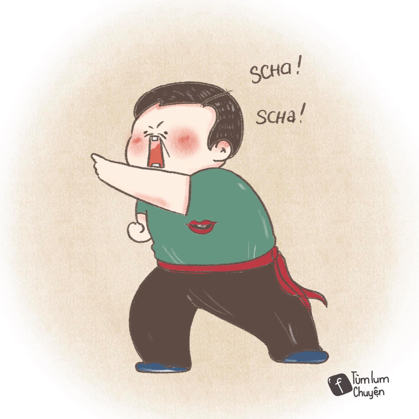 Bộ tranh vẽ từng vai diễn để đời của nghệ sĩ Chí Tài gây xúc động ảnh 21