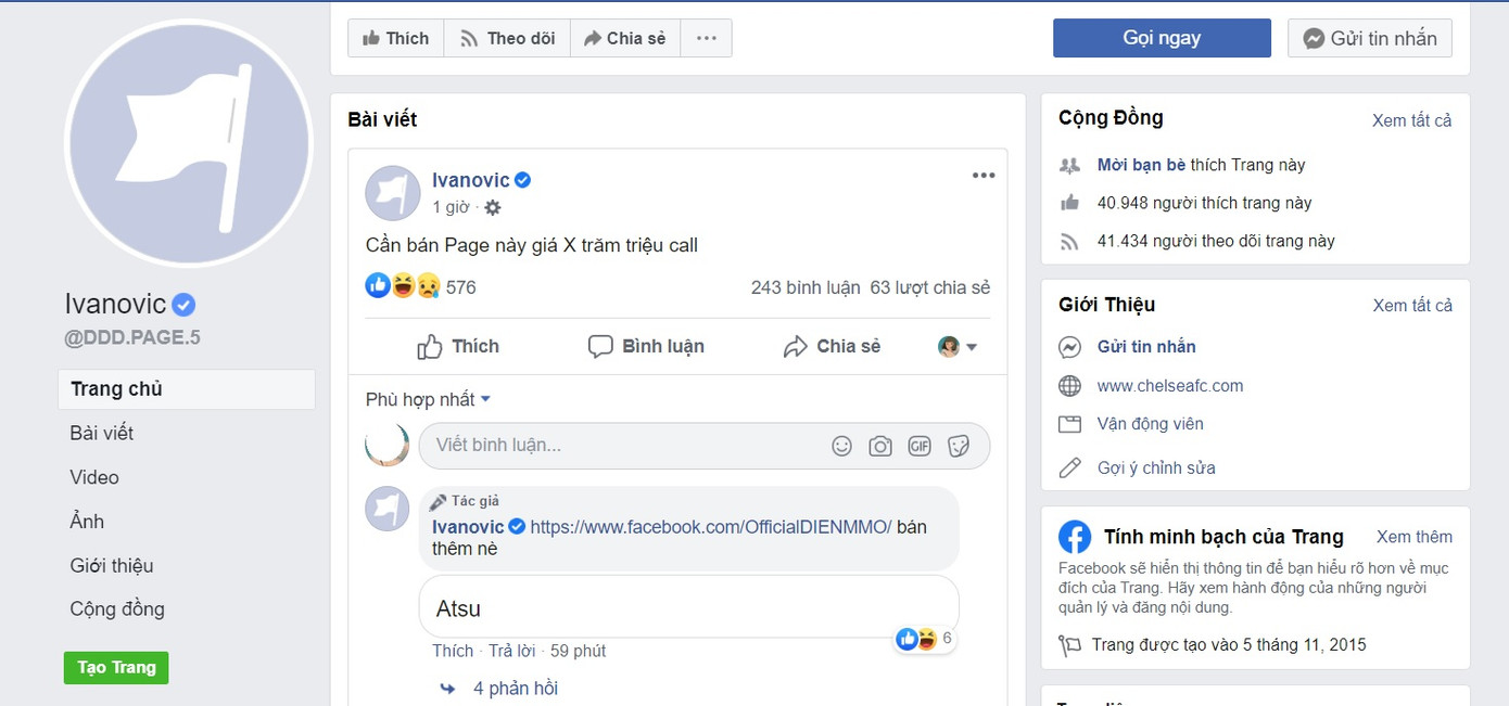 Facebook của cựu sao Chelsea bị hacker Việt tấn công, đăng livestream bán hàng ảnh 1