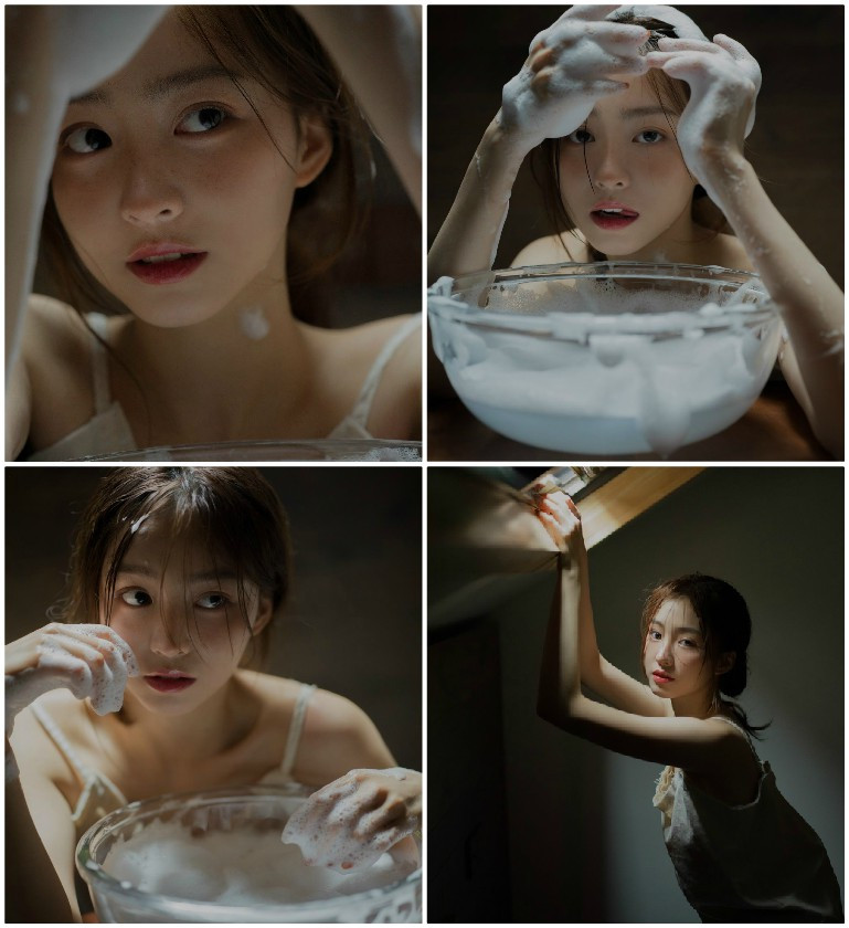 Mê mẩn với bộ ảnh 'tắm gội' của mẫu nữ Trung sở hữu 4 triệu fan ảnh 1